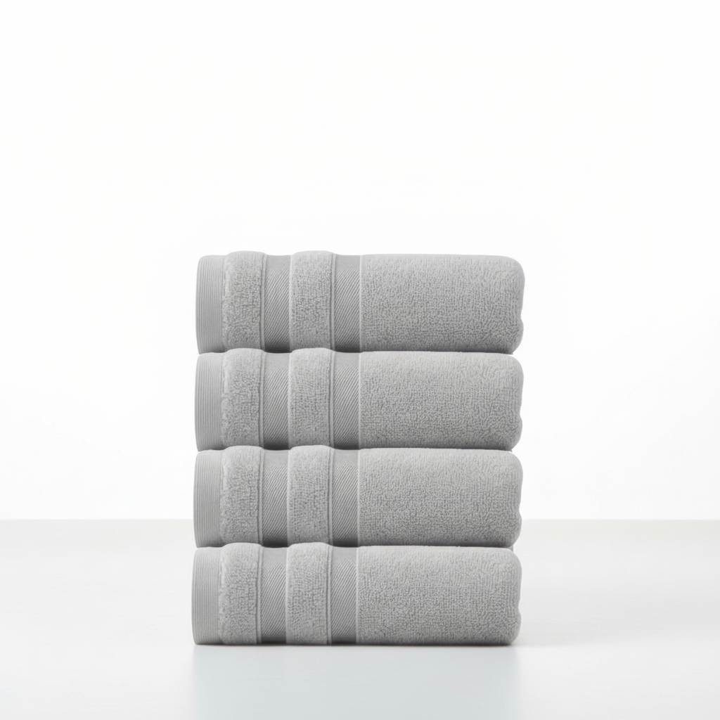 طقم FineTowel مستطيل من 5 قطع للمناشف — مجموعة منسوجات ناعمة