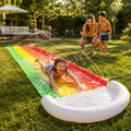 Large Inflatable Water Slide Outdoor Racing Climb Splash | Meowbutter