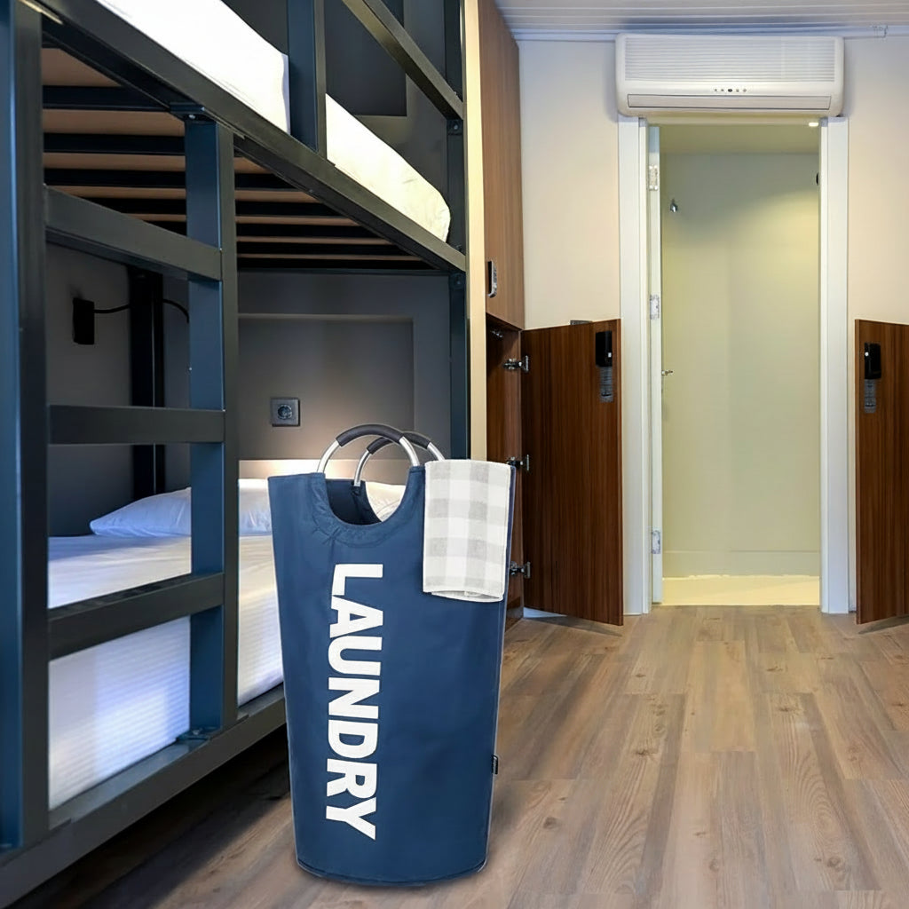 Tall Waterproof Laundry Hamper — Collapsible Fabric Exterior