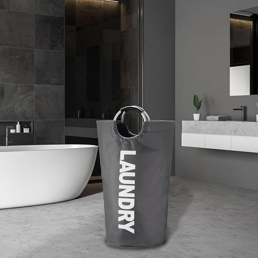 Tall Waterproof Laundry Hamper — Collapsible Fabric Exterior