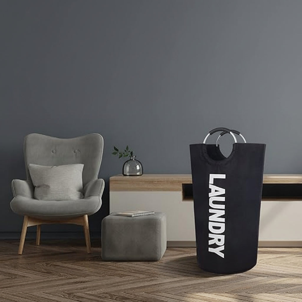 Tall Waterproof Laundry Hamper — Collapsible Fabric Exterior