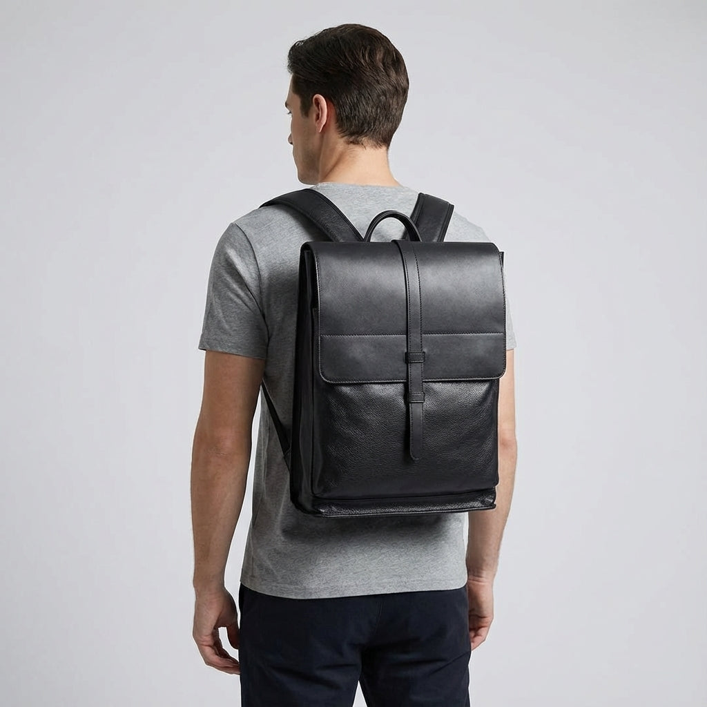 PeakPack professionele leren laptoptas - werk & studie