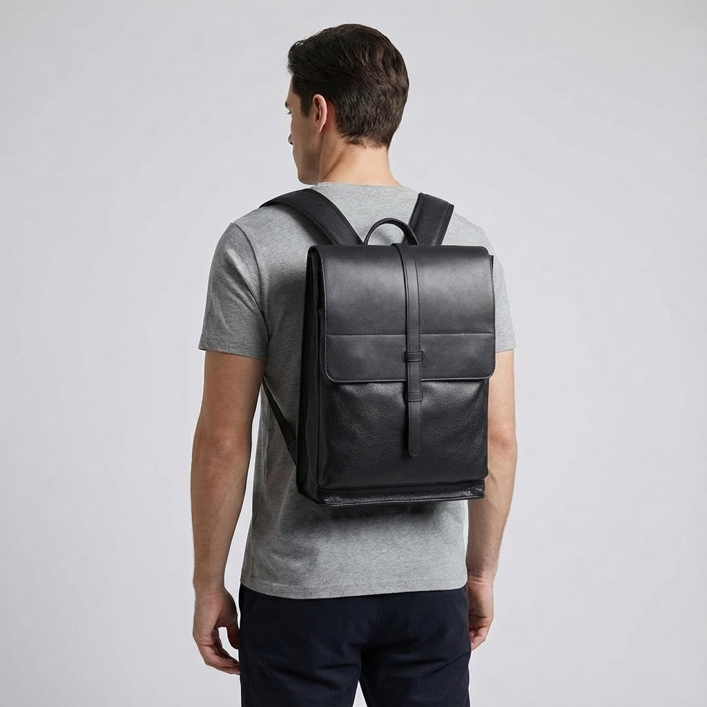 PeakPack professionele leren laptoptas - werk & studie