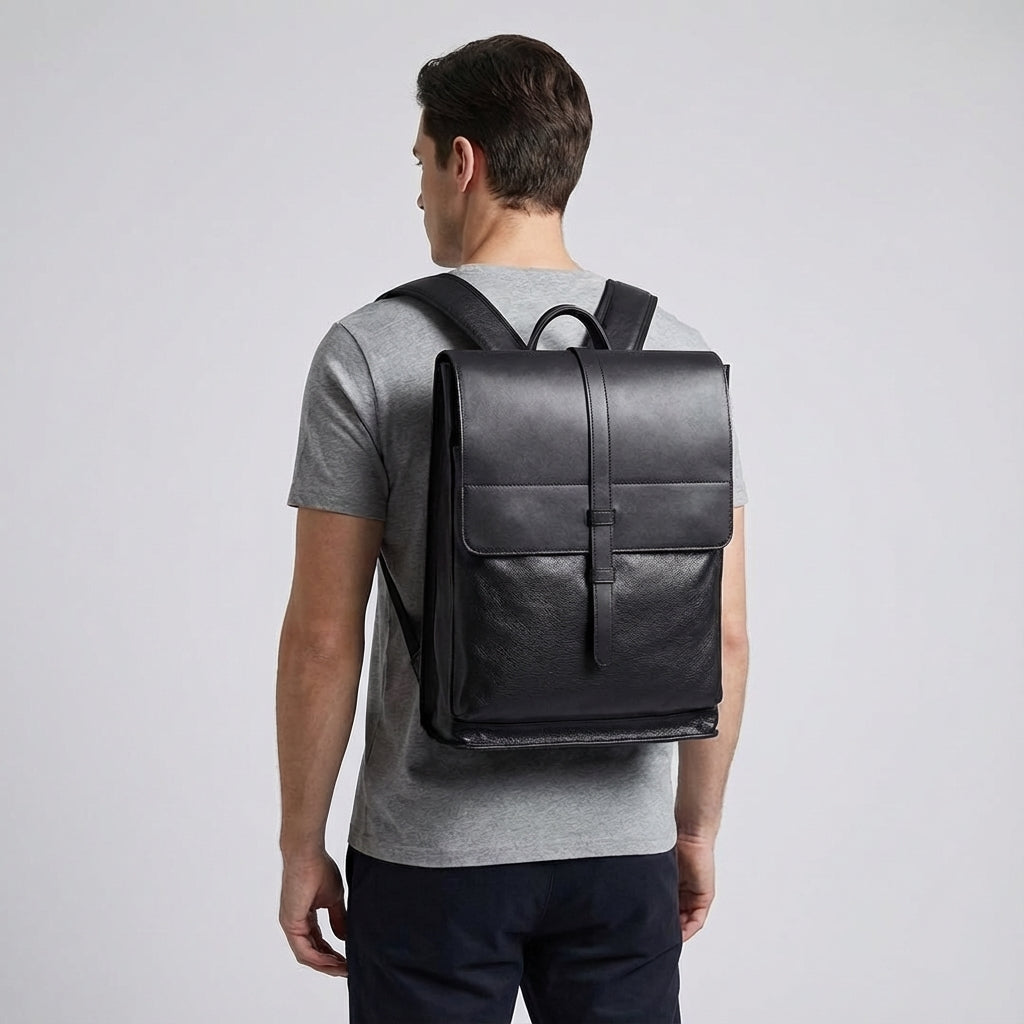 PeakPack professionele leren laptoptas - werk & studie