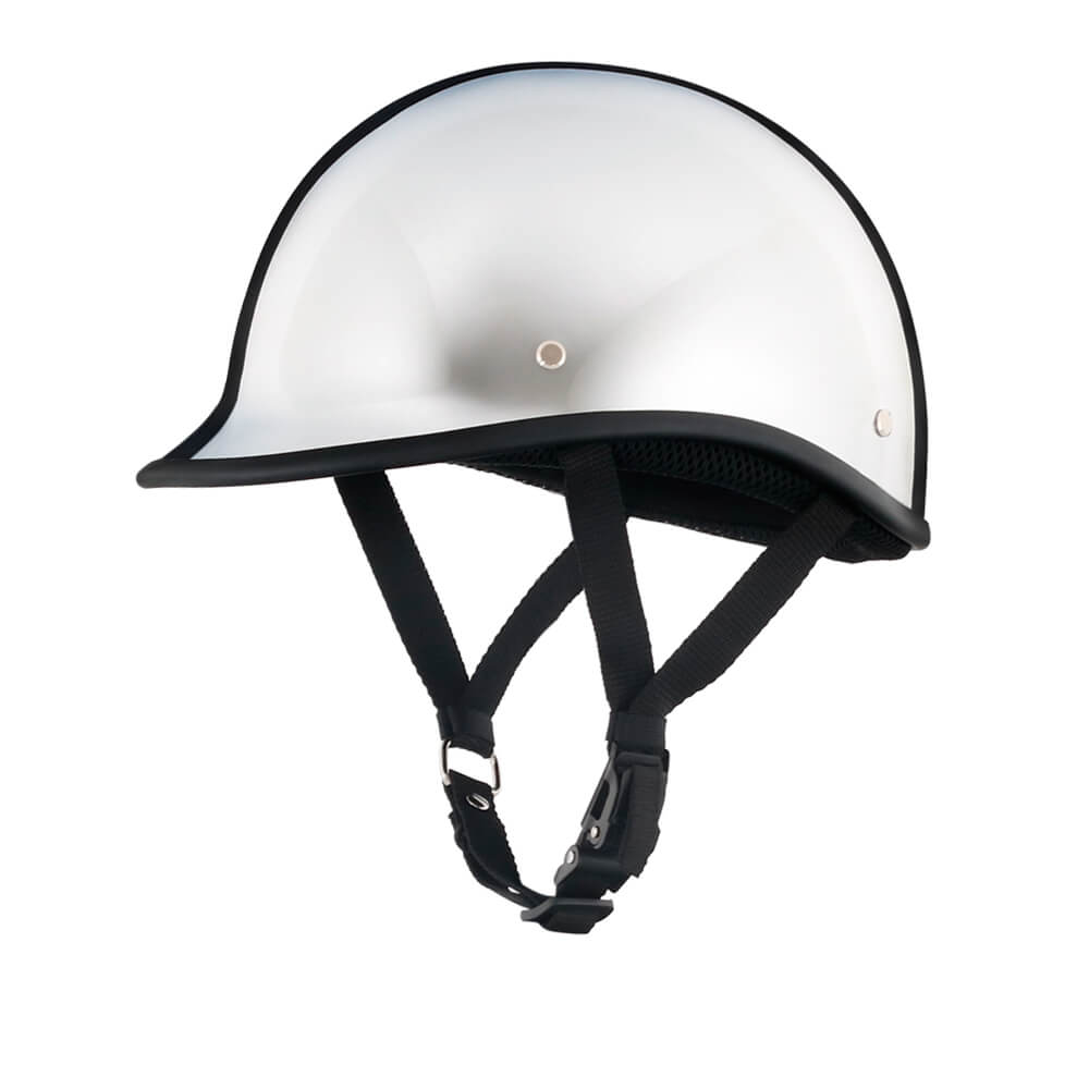 AS/NZ Polo-hjälm i krom — vändbar design med låg profil