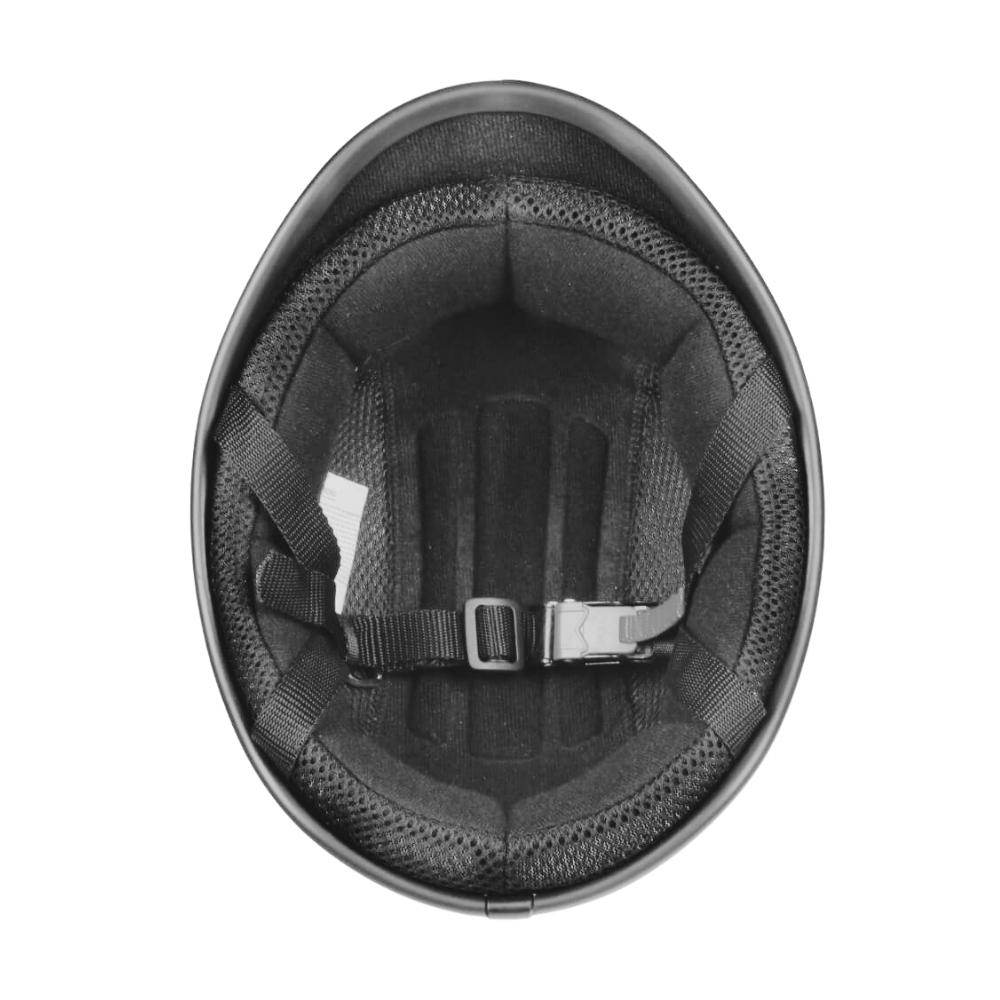 DOT Polo Helmet — Low-Profile Reversible Design, Gloss Black