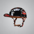 Casque de moto rétro profil baseball couvrant la moitié du visage