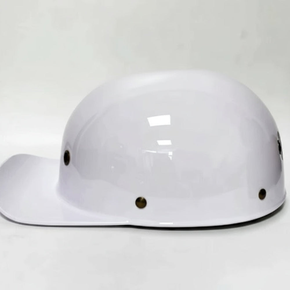 Casque de moto rétro profil baseball couvrant la moitié du visage