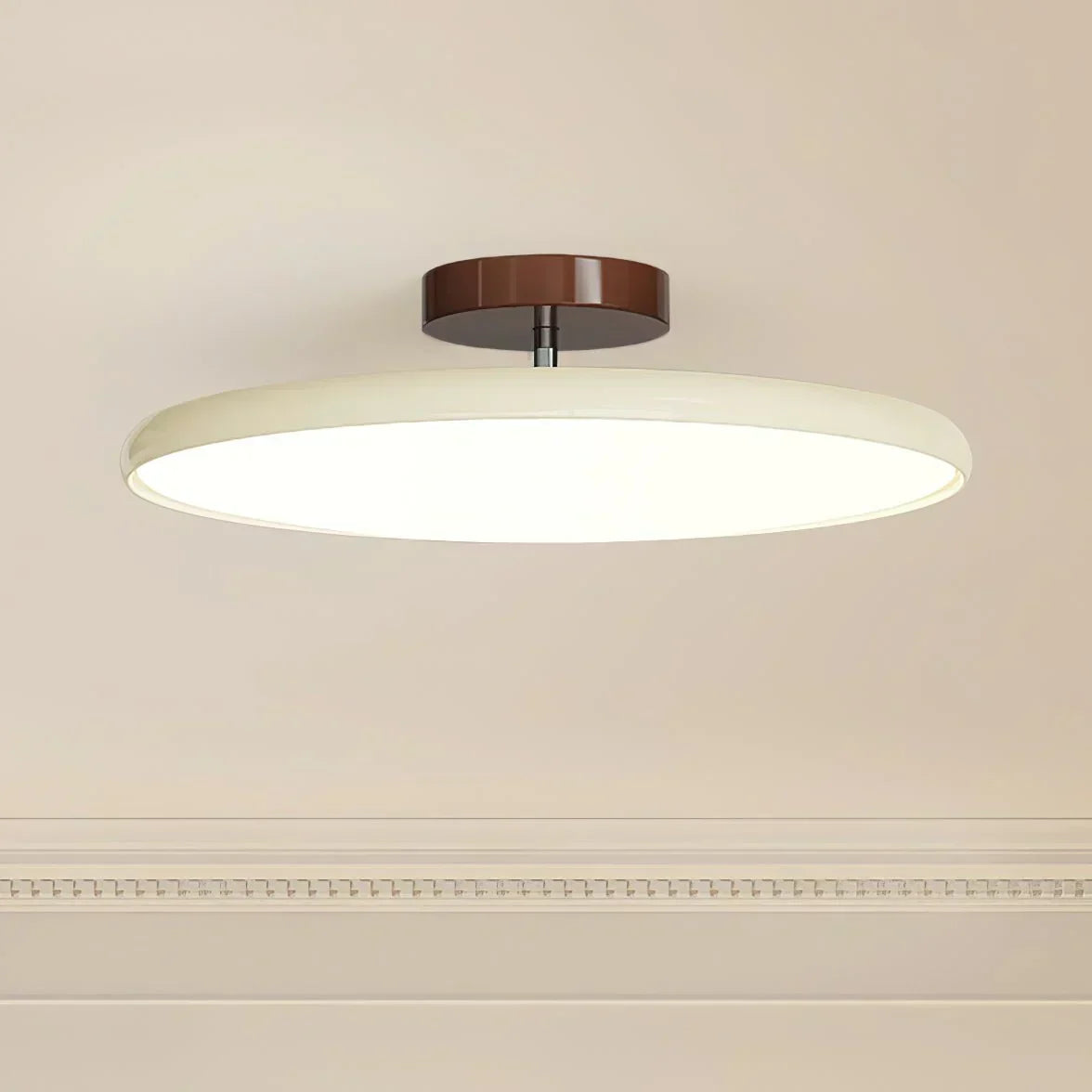 Lámpara de techo Drift - Cuerpo metálico articulado, difusor LED de acrílico, diseño moderno minimalista