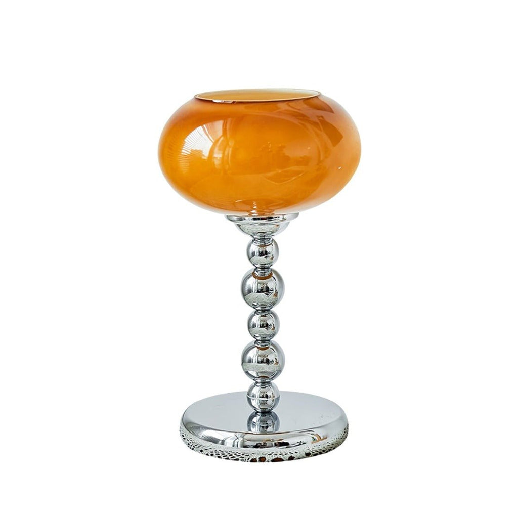 Astrelle Retro Space Age Table Lamp Chrome Orange Glass