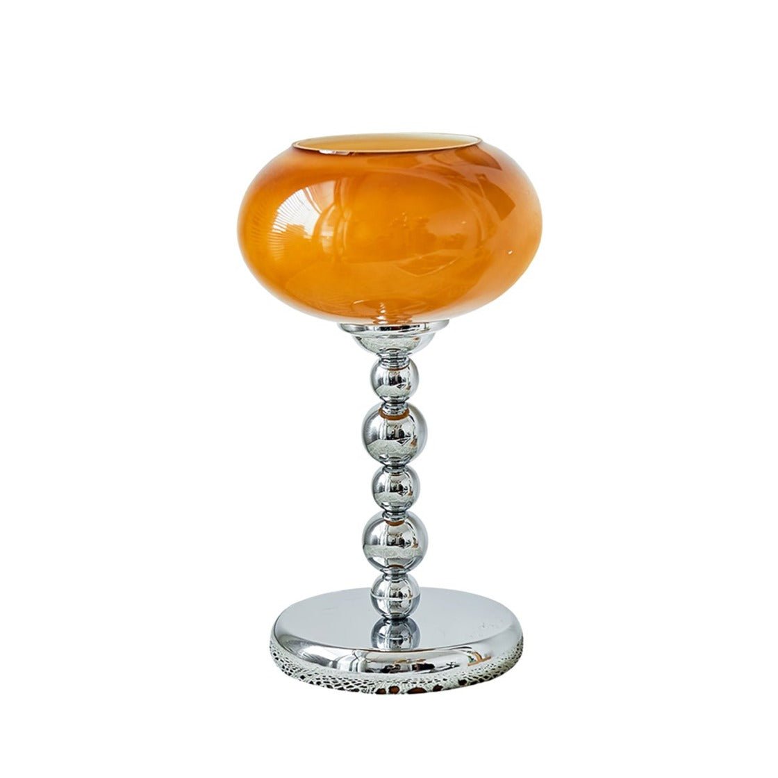 Astrelle Retro Space Age Table Lamp Chrome Orange Glass