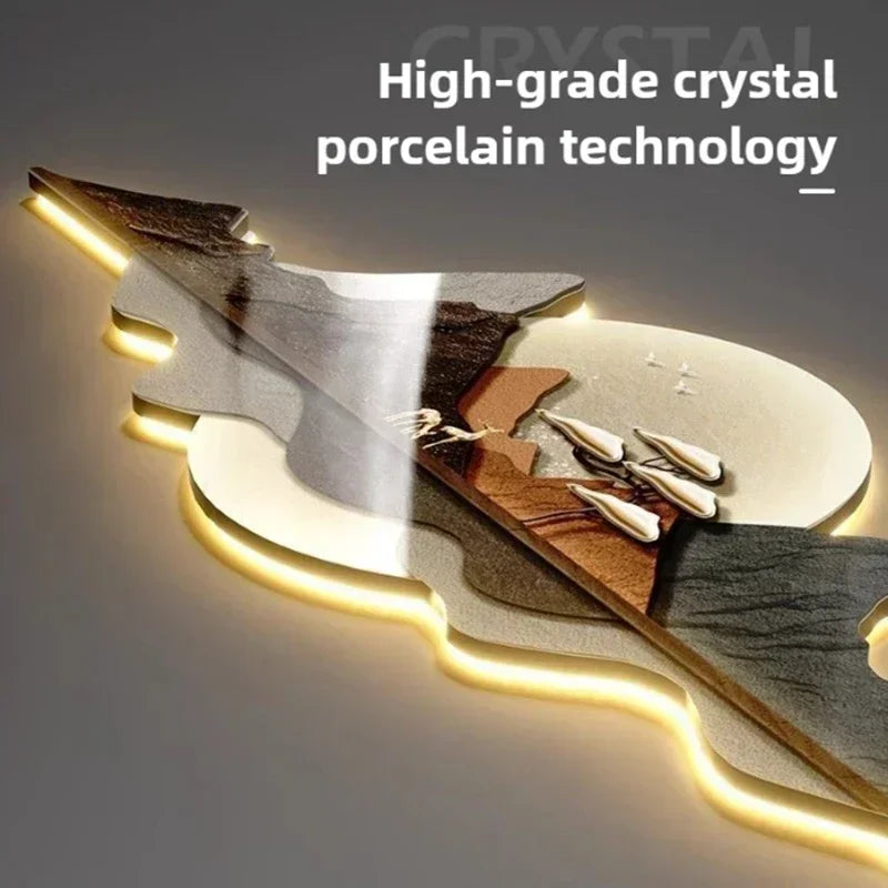 LumoClock | Large Modern Wall Clock | Silent Quartz & LED Light | Meowbutter