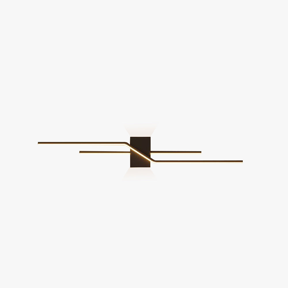 Linear LED Wall Light In Metal And Acrylic Minimalist Design