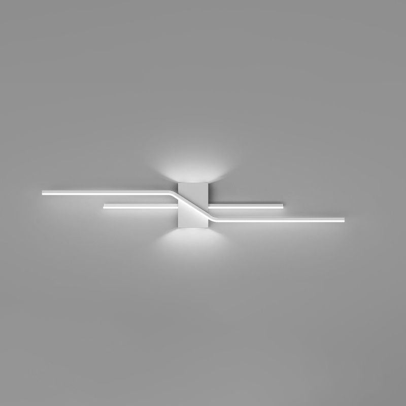Linear LED Wall Light In Metal And Acrylic Minimalist Design