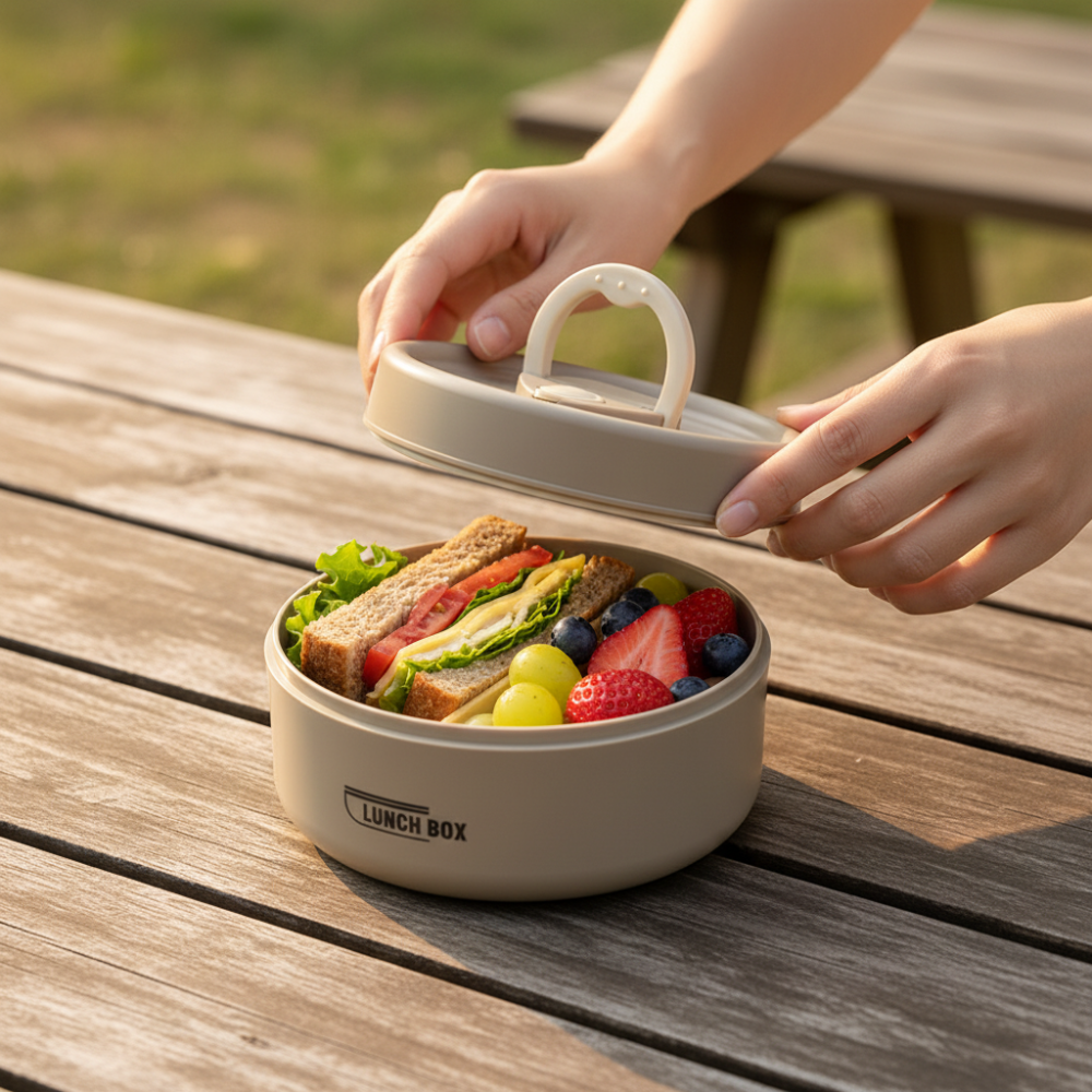 304 Stainless Steel Lunch Box — Double Wall Insulated, Leakproof Seal