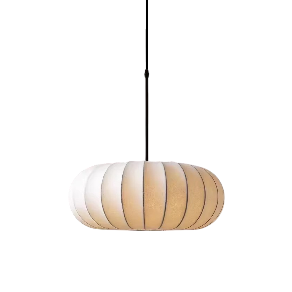 Lurvik Indoor Pendant Light With Fabric Lampshade For Dining Areas
