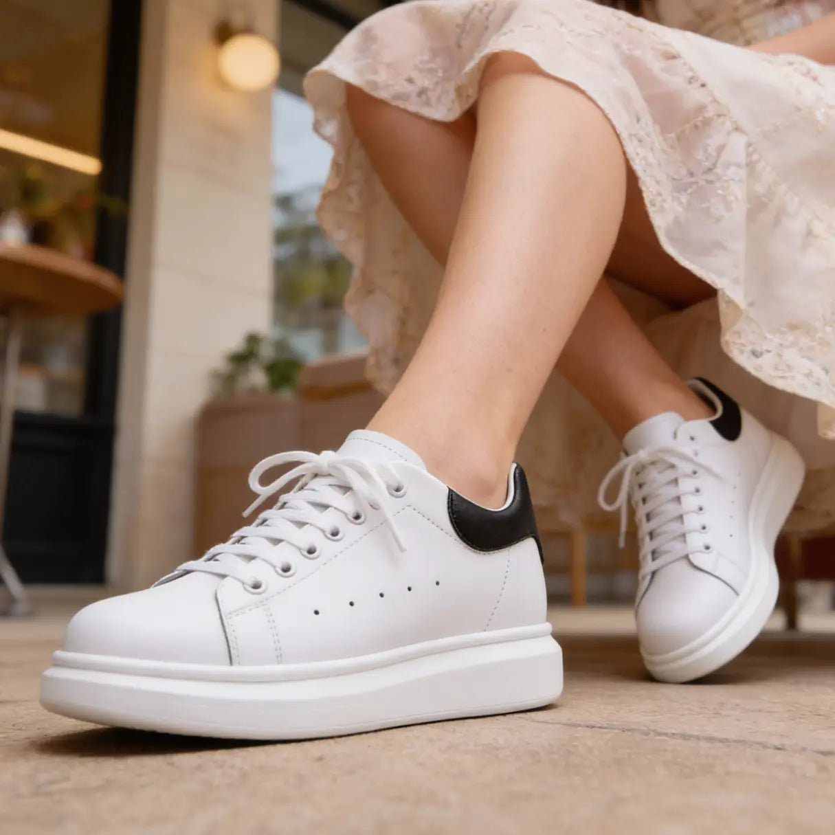 Mclifts Elevation Sneakers With 8cm Height Boost For Women