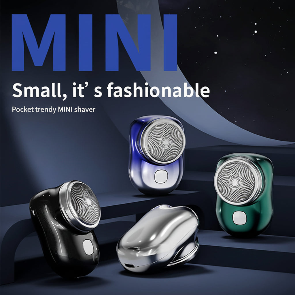 Rasoir électrique portable mini-tondeuse en métal pour barbe et cheveux | Meowbutter