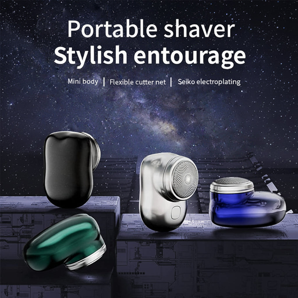 Rasoir électrique portable mini-tondeuse en métal pour barbe et cheveux | Meowbutter