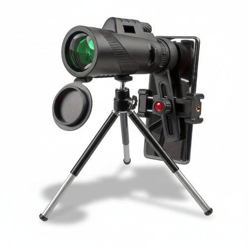 8x42 Compact Monocular Scope — Integrated Phone Adapter Bracket