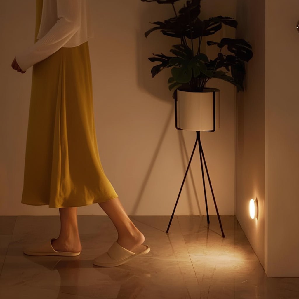 Wireless LED Motion Sensor Night Light — Automatic Steady Glow