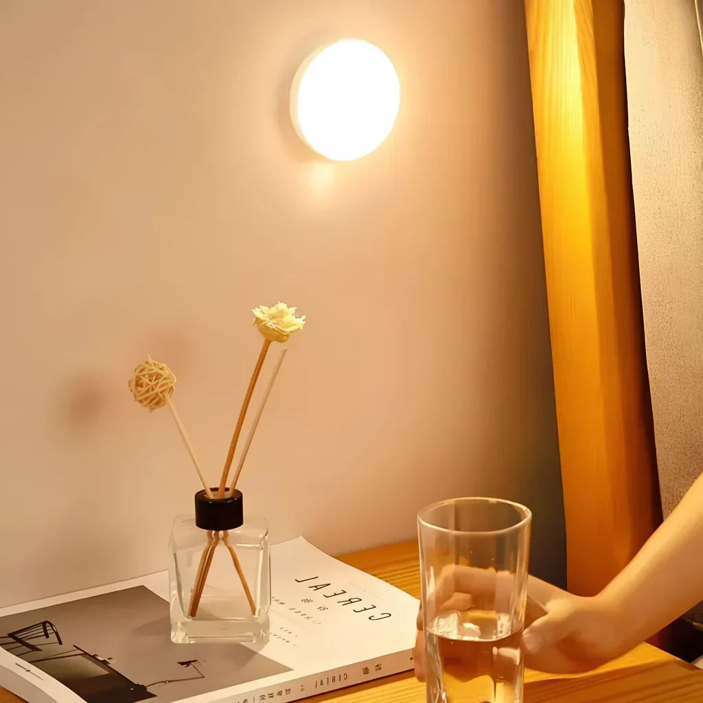 Wireless LED Motion Sensor Night Light — Automatic Steady Glow