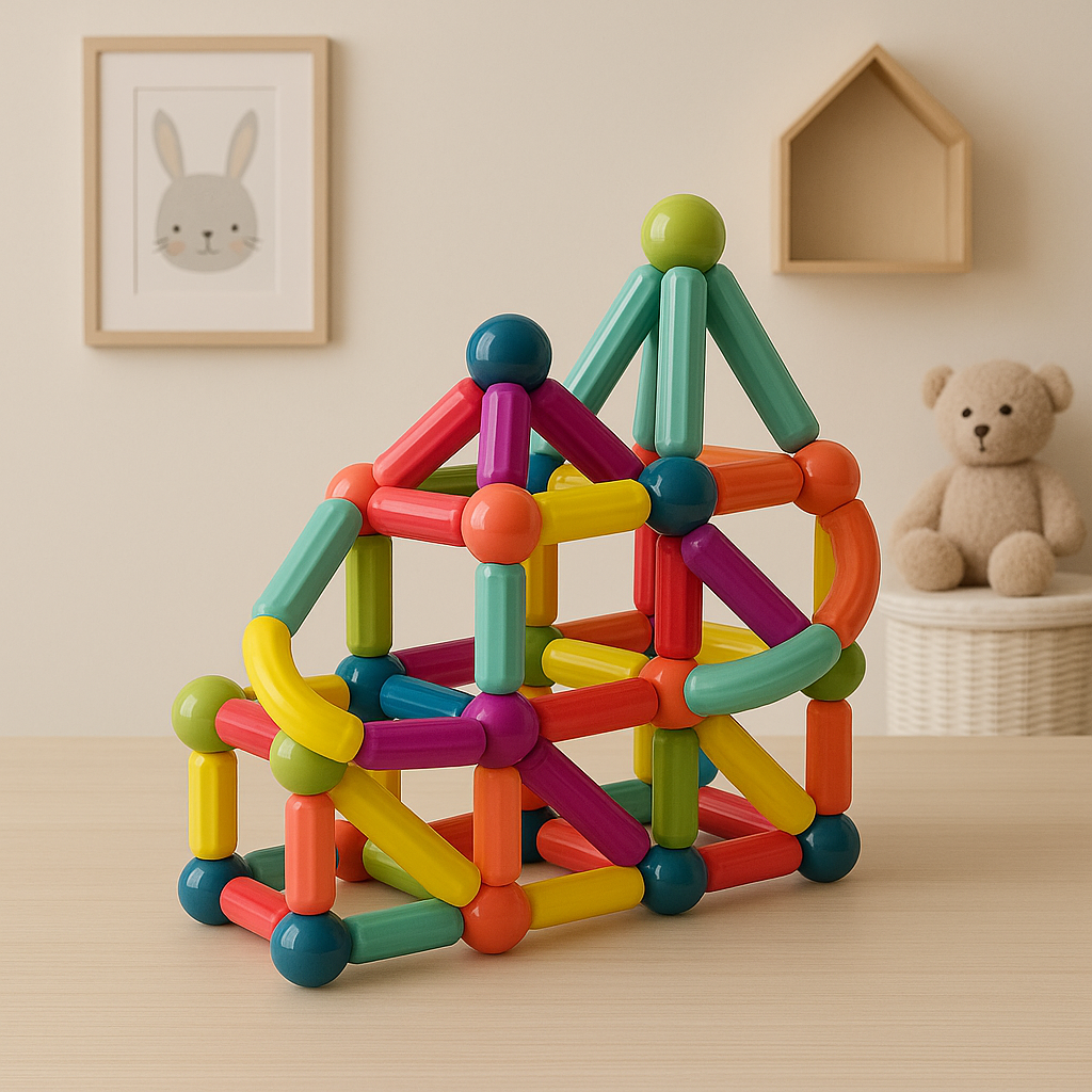 Magnetisches Bausteine-Set Lernspielzeug für MINT-Bildung | Meowbutter