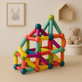 Magnetisches Bausteine-Set Lernspielzeug für MINT-Bildung | Meowbutter
