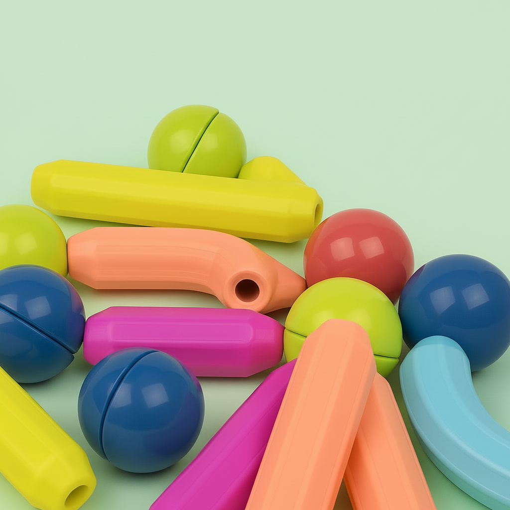 Magnetisches Bausteine-Set Lernspielzeug für MINT-Bildung | Meowbutter
