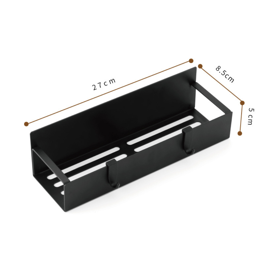 Slim Magnetic Refrigerator Spice Rack — Flat Steel Organizer Shelf, Reinforced Backing Magnets