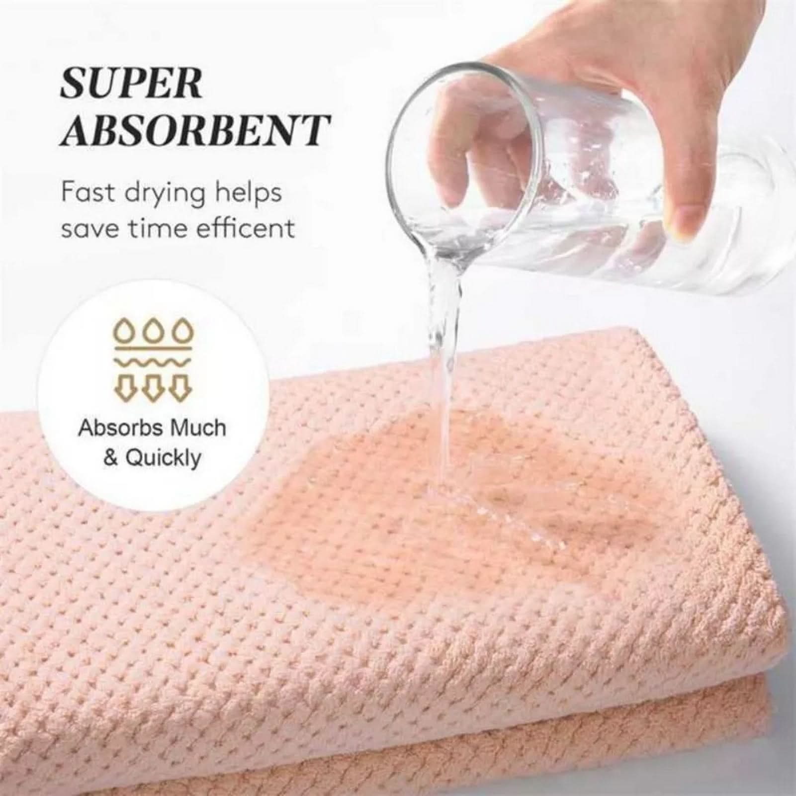 Coral Velvet Hårhåndkle for Rask Tørking og Frizz-Reduserende Hårpleie | meowbutter