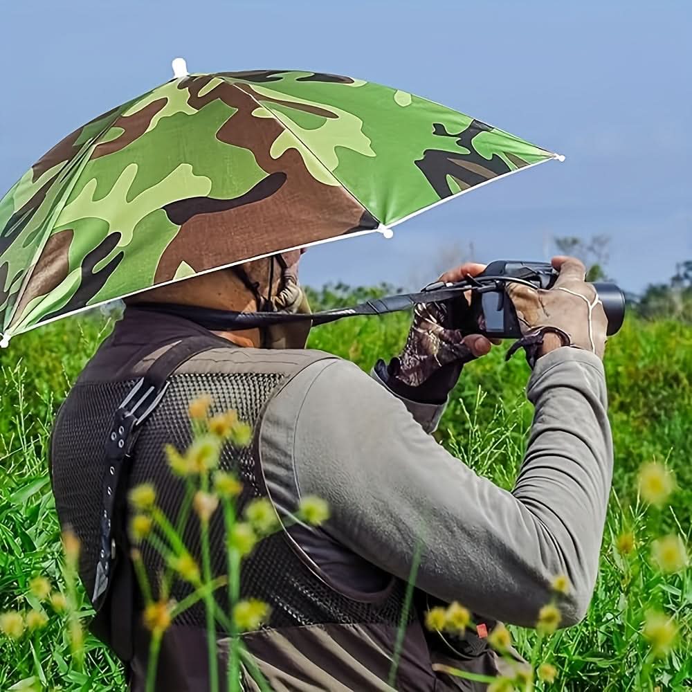 Cappello-ombrello leggero e a mani libere, progettato per proteggerti dal sole all’aperto | meowbutter