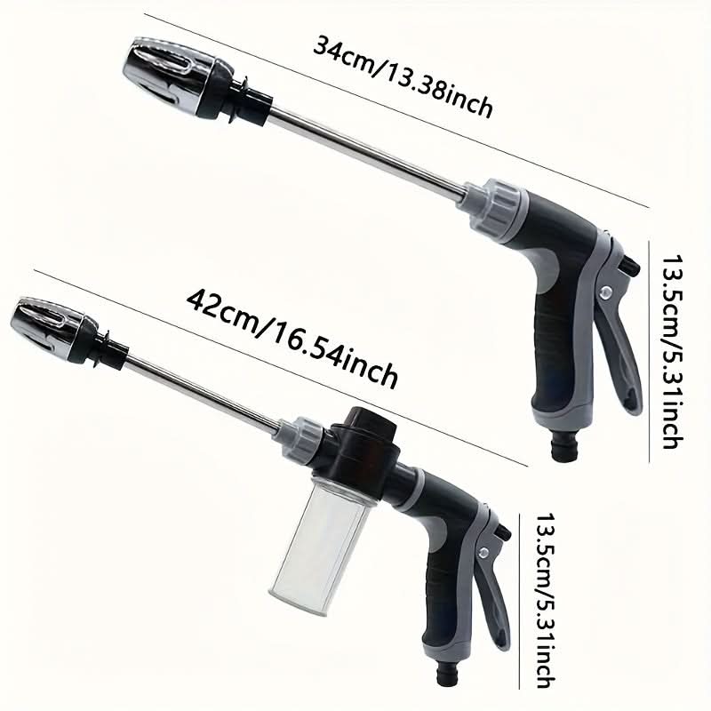 High-pressure foam spray gun designed for efficient outdoor cleaning tasks | meowbutter
