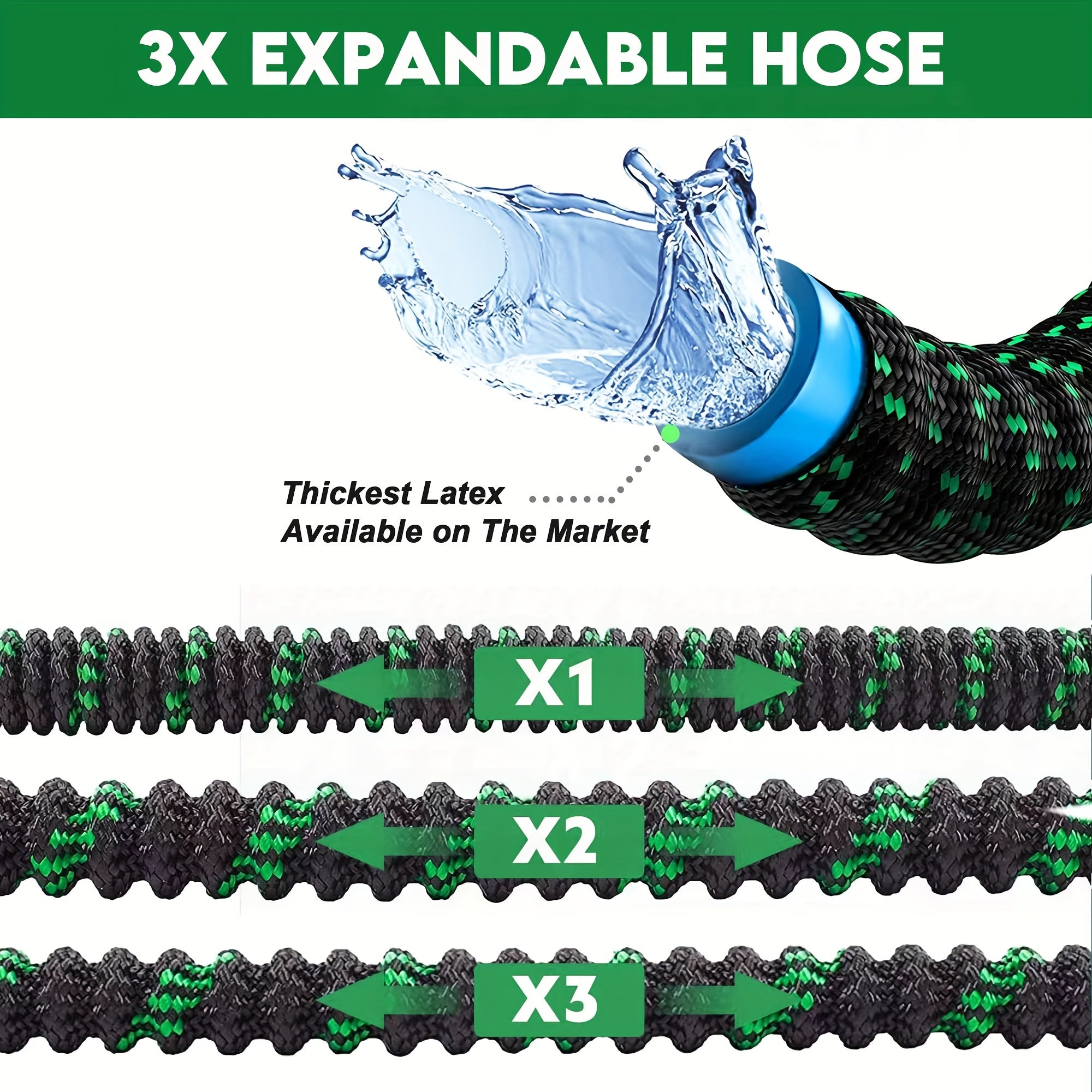 Portable Watering Hose - Flexible Flow Design - Garden & Cleaning Use | meowbutter