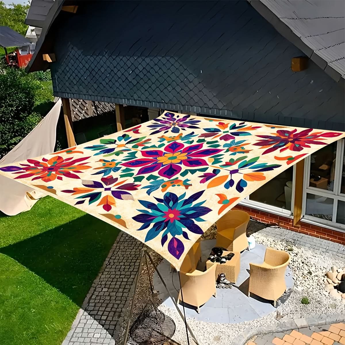 Stilvolles Outdoor-Vordach für entspannte Erholung im Schatten, überall. | meowbutter