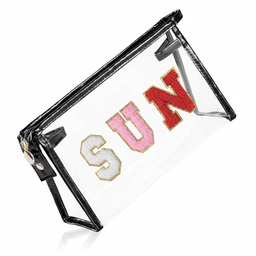 Clear Travel Cosmetic Bag — Flexible Waterproof PVC Pouch