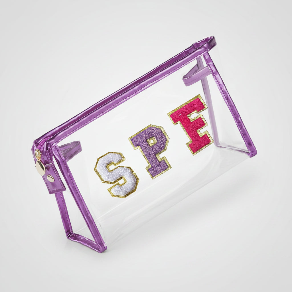 Clear Travel Cosmetic Bag — Flexible Waterproof PVC Pouch