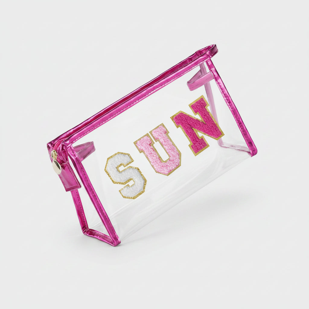 Clear Travel Cosmetic Bag — Flexible Waterproof PVC Pouch
