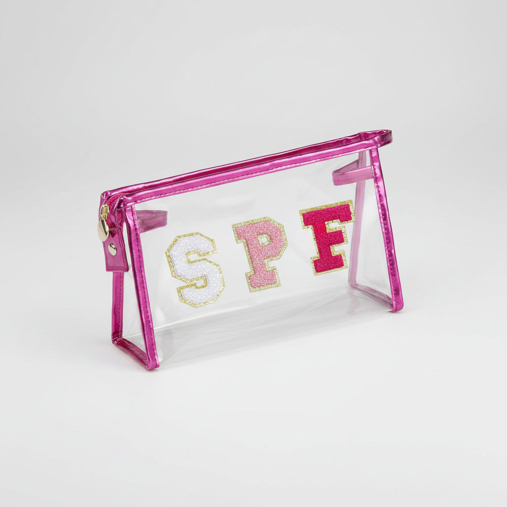Clear Travel Cosmetic Bag — Flexible Waterproof PVC Pouch
