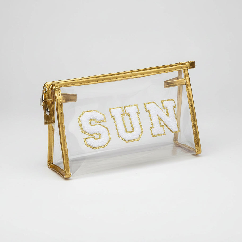 Clear Travel Cosmetic Bag — Flexible Waterproof PVC Pouch