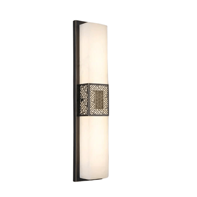 Solenne Marble And Brass Wall Lamp With Warm LED Accent
