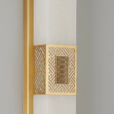 Solenne Marble And Brass Wall Lamp With Warm LED Accent