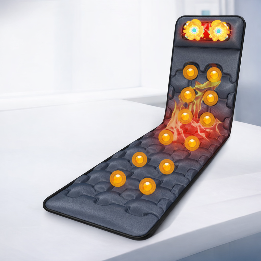 Massage Mat Heated Full Body Vibration Motor Foldable Relaxation Pad | Meowbutter
