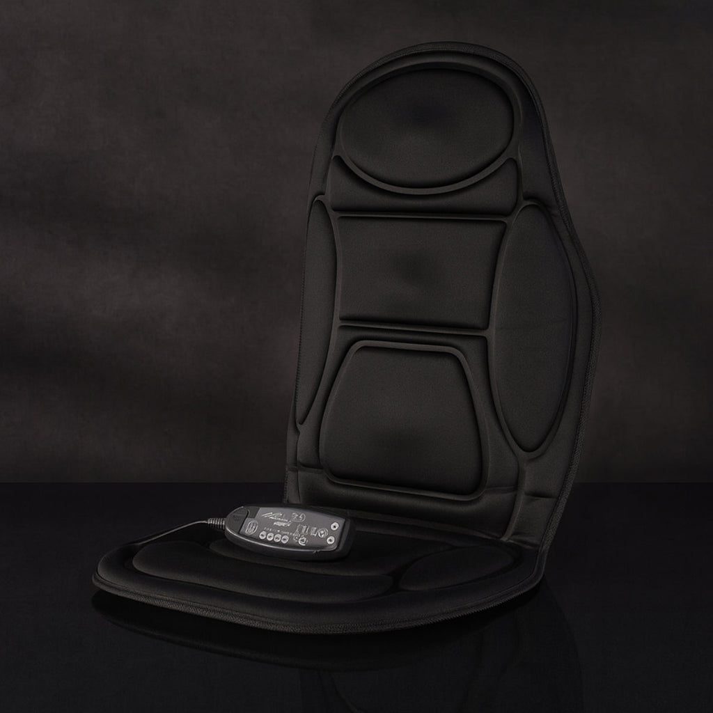 Car Massage Seat Cushion — Heated Multi-Zone Lumbar and Back Support