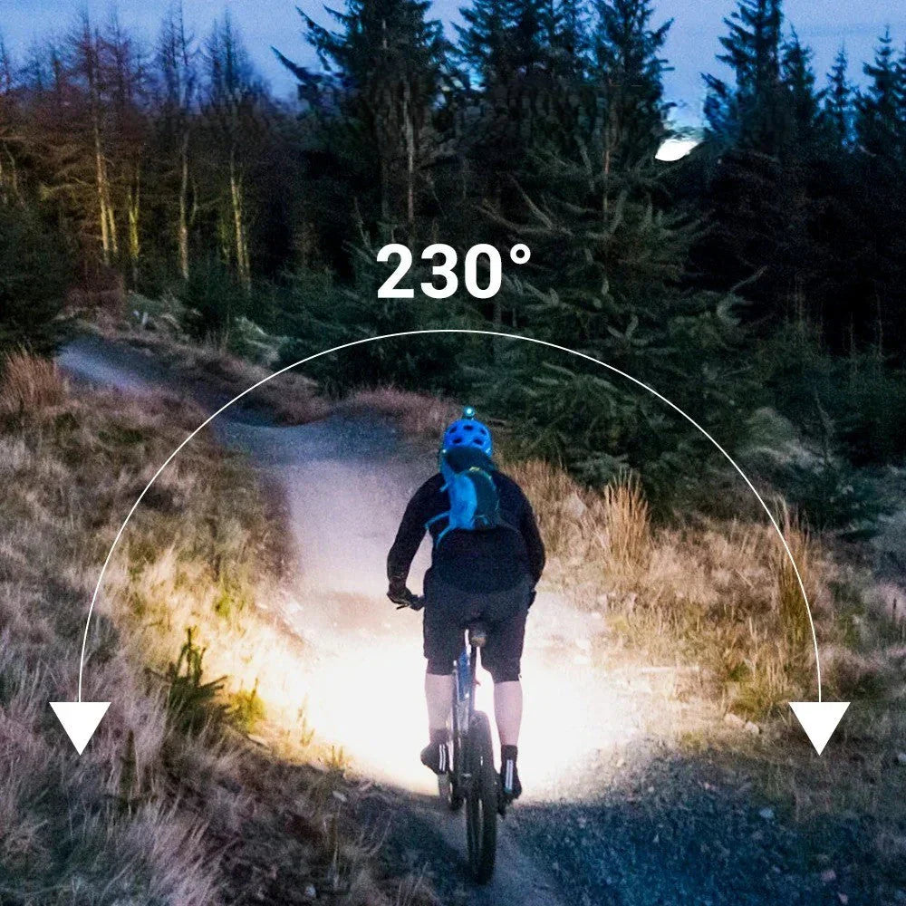 Lampe frontale LED haute intensité MaxBeam — Batterie rechargeable, conception résistante à l'eau, légèreté