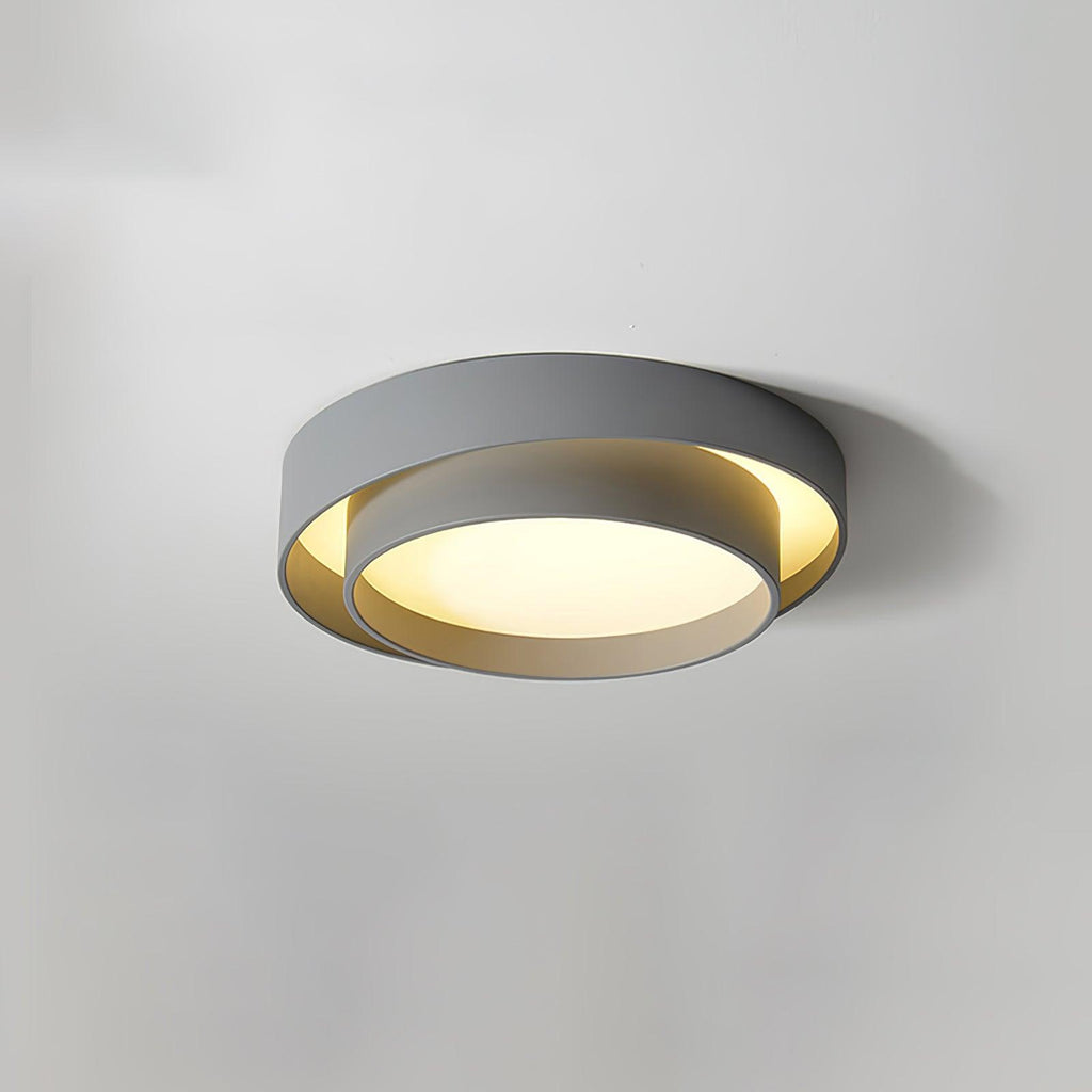 Nowoczesna lampa sufitowa LED ArmoníaLuz — żelazna rama, akrylowy dyfuzor