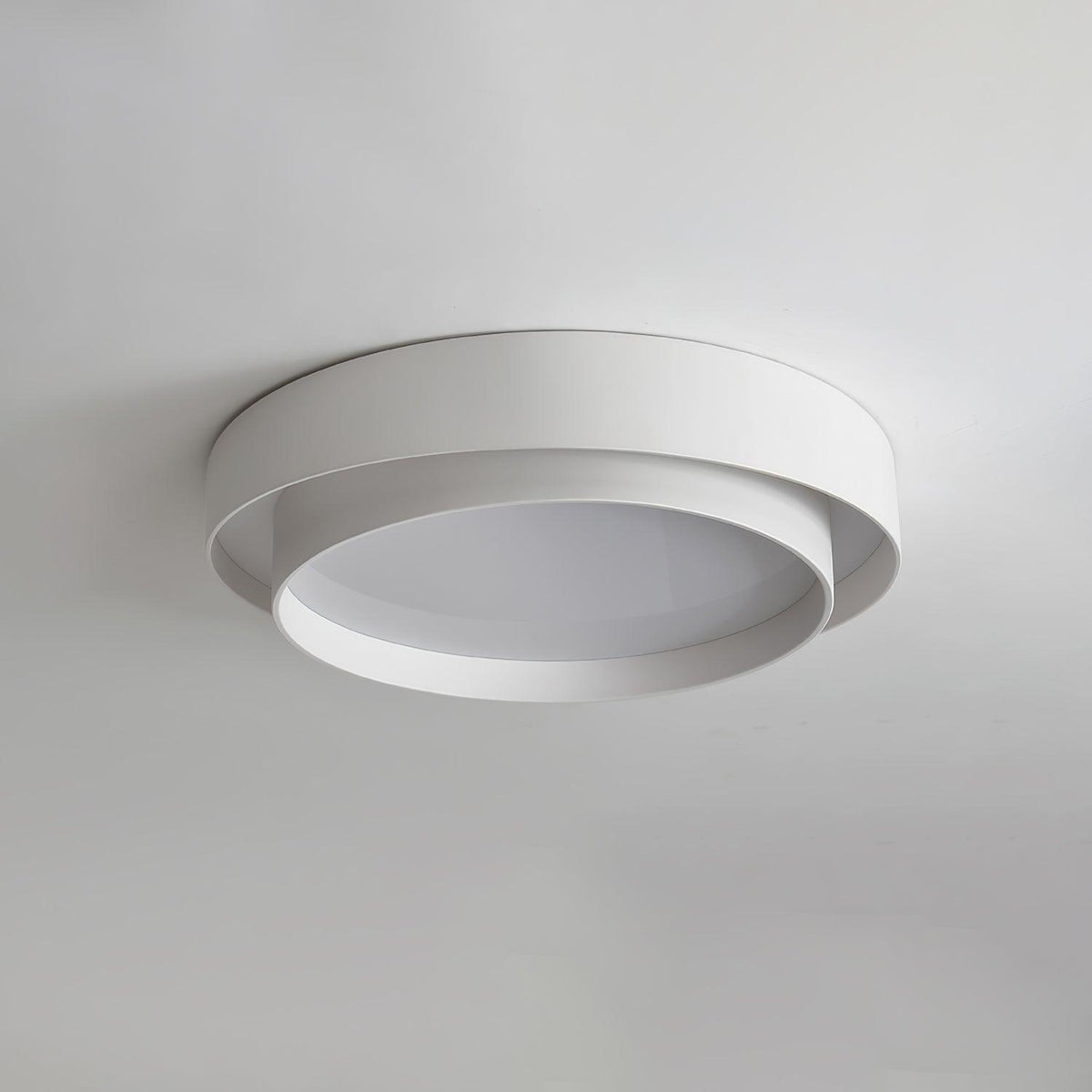 Nowoczesna lampa sufitowa LED ArmoníaLuz — żelazna rama, akrylowy dyfuzor
