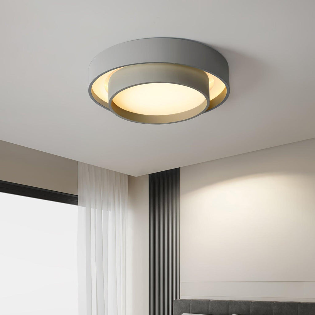 Nowoczesna lampa sufitowa LED ArmoníaLuz — żelazna rama, akrylowy dyfuzor