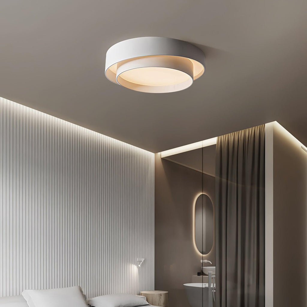 Nowoczesna lampa sufitowa LED ArmoníaLuz — żelazna rama, akrylowy dyfuzor