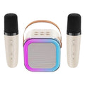 ミニカラオケスピーカーセット - デュアルワイヤレスマイク - RGBライト - Bluetooth 5.3 - USB-C - 3色展開 | meowbutter